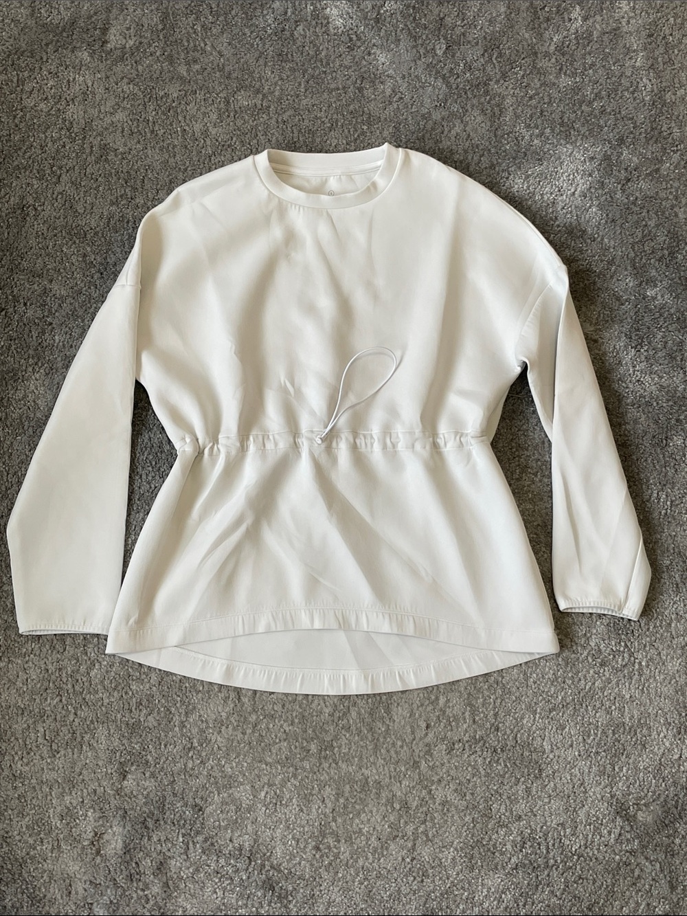 EC Sweaty Betty Long Sleeve Crew Neck Sweatshirt with Cinched Waist - Size Small